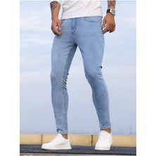 Erkek Slim Fit Denim Kot Pantolon Jean