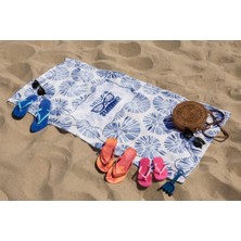 Magic Lady Hello Summer Deniz Temalı Lacivert Polyester Plaj Örtüsü 75 x 150 cm İnce ve Hafif Yapı