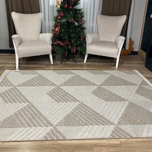 Hoom Rugs Vega S5505A Vizon Bej Hav Toz Vermez Hasır Dokuma Modern Makina Halısı