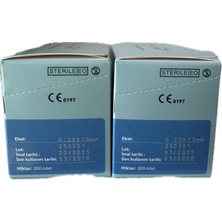 Hualong Akupunktur İğnesi Kuru İğne 0.20x13 mm 200’lük Paket 2 Kutu 400 Adet