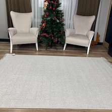Hoom Rugs Vega S5486A Krem Hav Toz Vermez Hasır Dokuma Modern Makina Halısı