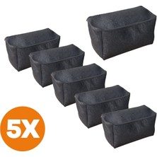 Keçe Hurç Organizer 5 Adet - Karavan - Araç Bagajı - Dolap - Baza 24 x 26 x 49