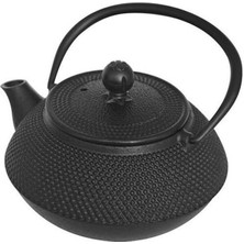 Mediterian Sümbül Döküm Demlik 750 ml, Mat Siyah, şık ve dayanıklı ev ve ofis kullanımı