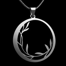 TabiTela 925 Ayar gümüş kolye ay SM3301