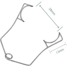 Mikroturcu Oftalmik Spekulum Tel Göz Açıcı Eğri 28MM Açıklık 13MM Oftalmolojik Cerrahi Eğitim Materyali