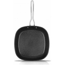 Gastronomie Master Granit Kare Tava 24 cm Siyah