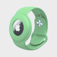 Kılıfist Apple Airtag Silikon Kordon Bileklik Yeşil
