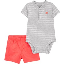 Erkek Bebek Body Pantolon Set 2'li Paket