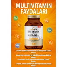 Herovix Multivitamin & Multimineral 60 Tablet (13 Vitamin | 10 Mineral | Q10 + Ginseng)