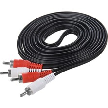 Tunex Wm 1097 2 Rca Erkek + 2 Rca Erkek Siyah 20 Metre Kablo