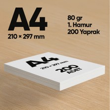 Informal Fotokopi Kağıdı Premium Kalite A4 70 gr 200 Yaprak 1. Hamur