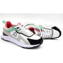 M.p Yüksek Taban Full Ortopedik Hafif Günlük Sneaker - Beyaz-Siyah - 40
