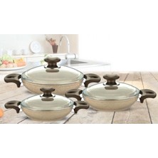 Safran Granit Sahan Set 18-20-22 cm