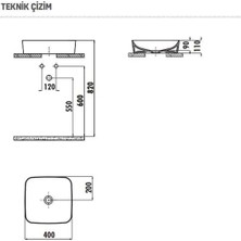 Creavit Ultra Tezgah Üstü Lavabo ve Alfa Çanak Armatür Seti Mat Siyah