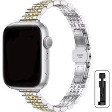 Alstrap Apple Watch  4 5 6 7 8 9 10 Se Ultrauyumlu 44 45 46 49MM Ince Slim Rolex Tasarım Kordon Kayış