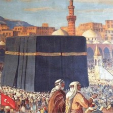 Marsilyan- Kanvas Osmanlı Dönemi Kabe Sayılarla Boyama Seti Rulo