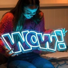 Disa Neon LED Dekoratif Aydınlatma -Wow, 60X24CM-