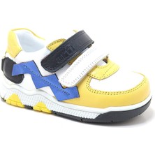 Artico Fonsis Hakiki Deri Sarı Cırtlı Bebek Spor Ayakkabı