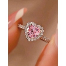 Pembe Taşlı Pandora Yüzük