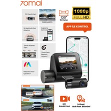 Woodhub 70MAI A200 + RC11 1080p Ön ve Arka Araç İçi Kamera Seti Çift Kanallı Kayıt ile 130° Geniş Açı