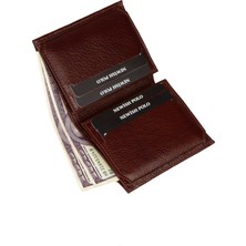 Erkek  Deri Cüzdan ve Kartlık – NEWPOLO106- Kahverengi