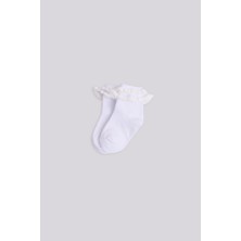 Bg Store Kız Bebek Ekru Çorap