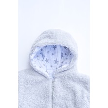 Kız Erkek Bebek ve Çocuk Müslin Astarlı Fermuarlı Peluş Mont