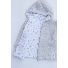 Kız Erkek Bebek ve Çocuk Müslin Astarlı Fermuarlı Peluş Mont