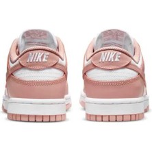 Nike Dunk Low Leather  Sneaker  Beyaz Pembe Spor Ayakkabı