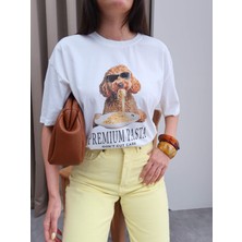 Spagetti Baskılı T-Shirt