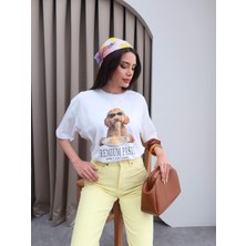 Spagetti Baskılı T-Shirt