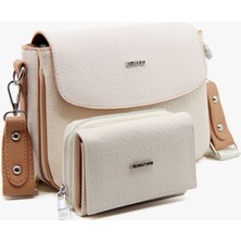 Just Polo Yeni Sezon Kolon Askılı 4 Bölmeli Kadın Omuz Çantası 21x16cm Pbu2174