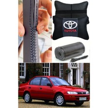 Toyota Corolla Efsane Kasa Dikmeli Direksiyon Kılıf Ithal Deri Ultra Esnek & 2'li Lüks Boyun Yastığı