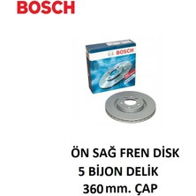 Ön Sağ Fren Disk Porsche Panamera 970 2009/2016 97035140400 0986479D23 Bosch
