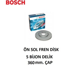 Ön Sol Fren Disk Porsche Panamera 970 2009/2016 97035140400 0986479D22 Bosch