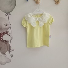 Baby Buu Bebe Yaka Çilek Detaylı Kız Bebek Salopeti