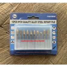 Carve Titanyum Çelik Ahşap Metal Oyma Seti Freze Seti Gravür Ucu 10PCS 3mm