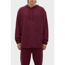Les Benjamins Kapüşonlu Kanguru Cepli % 100 Pamuk Relaxed Fit Sweat Erkek Sweat LB23FWESSMUHD