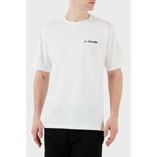 Les Benjamins Sırt Baskılı  Pamuk Relaxed Fit Bisiklet Yaka T Shirt Erkek T Shirt LB25SSUNLMUTS