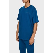 Les Benjamins Pamuklu Oversize Bisiklet Yaka T Shirt Erkek T Shirt LB24FWESSMUTS