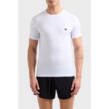 Emporio Armani  Streç Slim Fit Bisiklet Yaka T Shirt Erkek T Shirt EM000379 AF10783 U0002