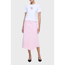 Les Benjamins Baskılı  Pamuk Regular Fit Bisiklet Yaka T Shirt Bayan T Shirt LB25SSUNLFUTS