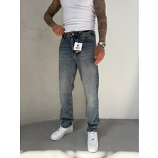 Erkek Basic Baggy Pantolon - Indigo
