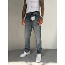 Erkek Basic Baggy Pantolon - Indigo