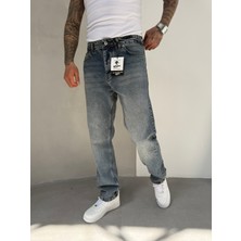 Erkek Basic Baggy Pantolon - Indigo