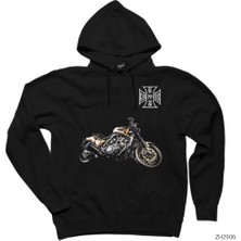 West Coast Chopper Siyah Kapşonlu Sweatshirt Hoodie