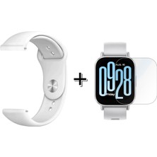 Forzacase  Xiaomi Redmi Watch 5 Lite ile Uyumlu Silikon Kordon Kayış + Kırılmaz Cam Koruma - FC875
