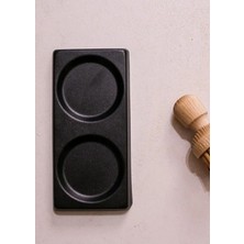 Mediterian Şeffaf Yağlık ve Sabunluk Standı, Damlatmaz, Metal, 7.5 cm çap, 750-999 ml, Siyah