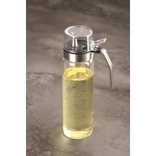 Mediterian Şık ve dayanıklı 500 ml borosilikat cam yağlık, beyaz renk, mutfak kullanımı