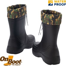 Onboot Onboot Eva Termal Hafif Su Geçirmez Kısa Bağlı Av Iş, Yağmur Bahçe Çizmesi 2006